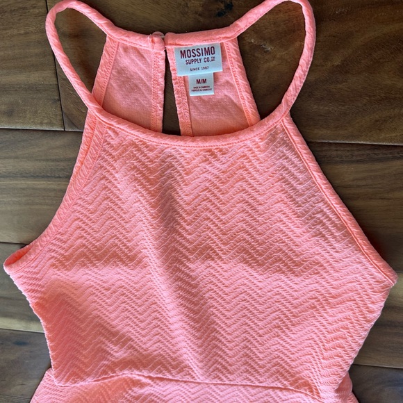 Mossimo Neon Coral Tank Dress size Medium - Picture 4 of 5